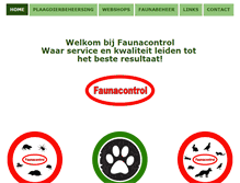 Tablet Screenshot of faunacontrol.nl